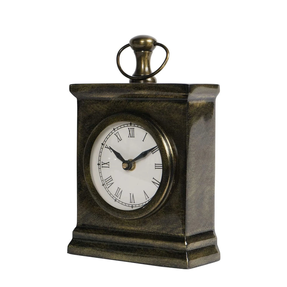 Taunton Antique Finish Mantel Clock Small