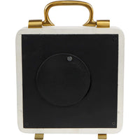 Kimberley Cream &amp; Gold Mantel Clock 20cm