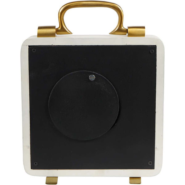 Kimberley Cream &amp; Gold Mantel Clock 20cm