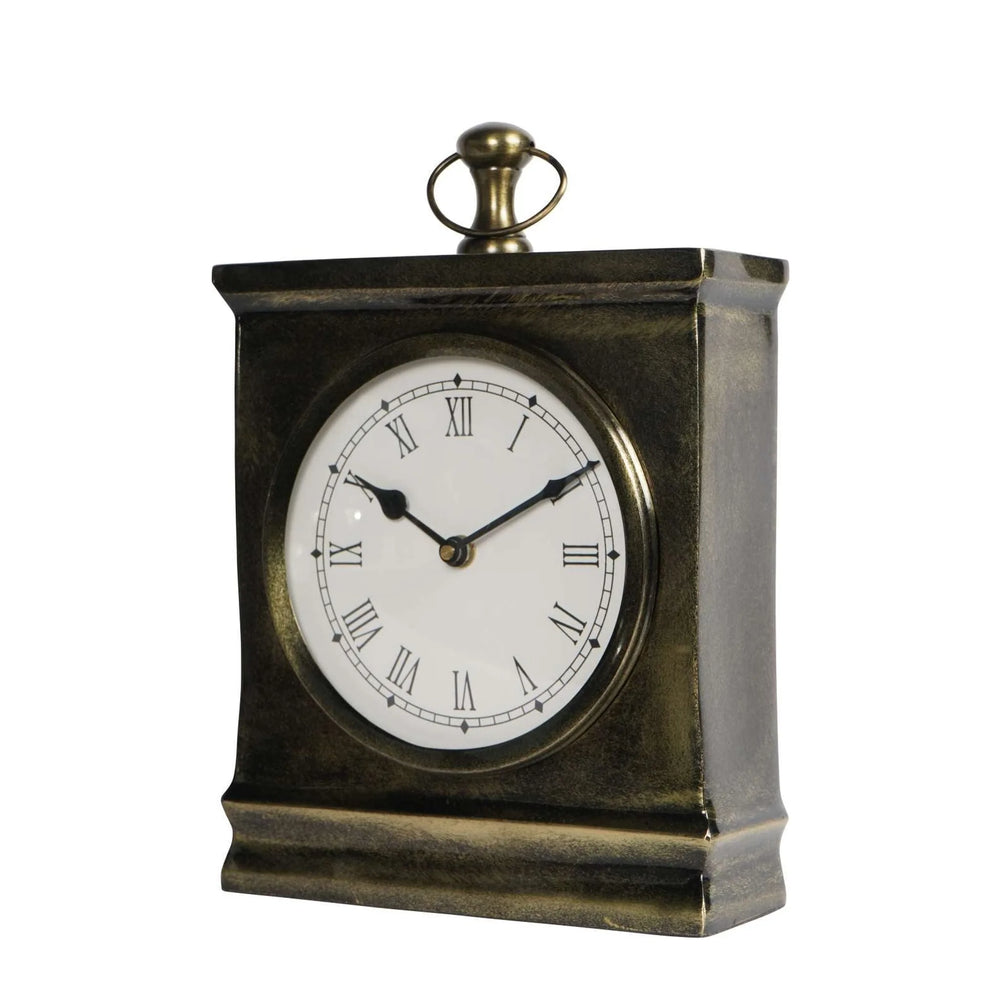 Taunton Antique Finish Mantel Clock Large