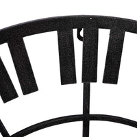 Piano Skeleton Outdoor Metal Wall Clock