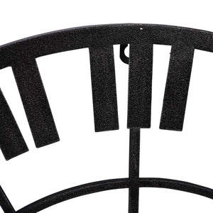 Piano Skeleton Outdoor Metal Wall Clock