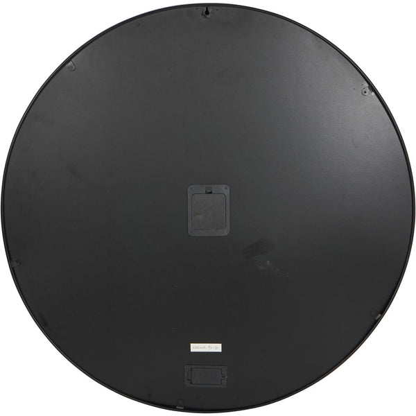 Palladium Wall Clock with Moving Cogs Black Nickel 80cm