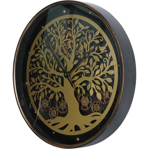 Viking Tree Wall Clock with Moving Cogs 60cm