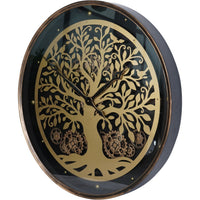 Viking Tree Wall Clock Moving Cogs 80cm