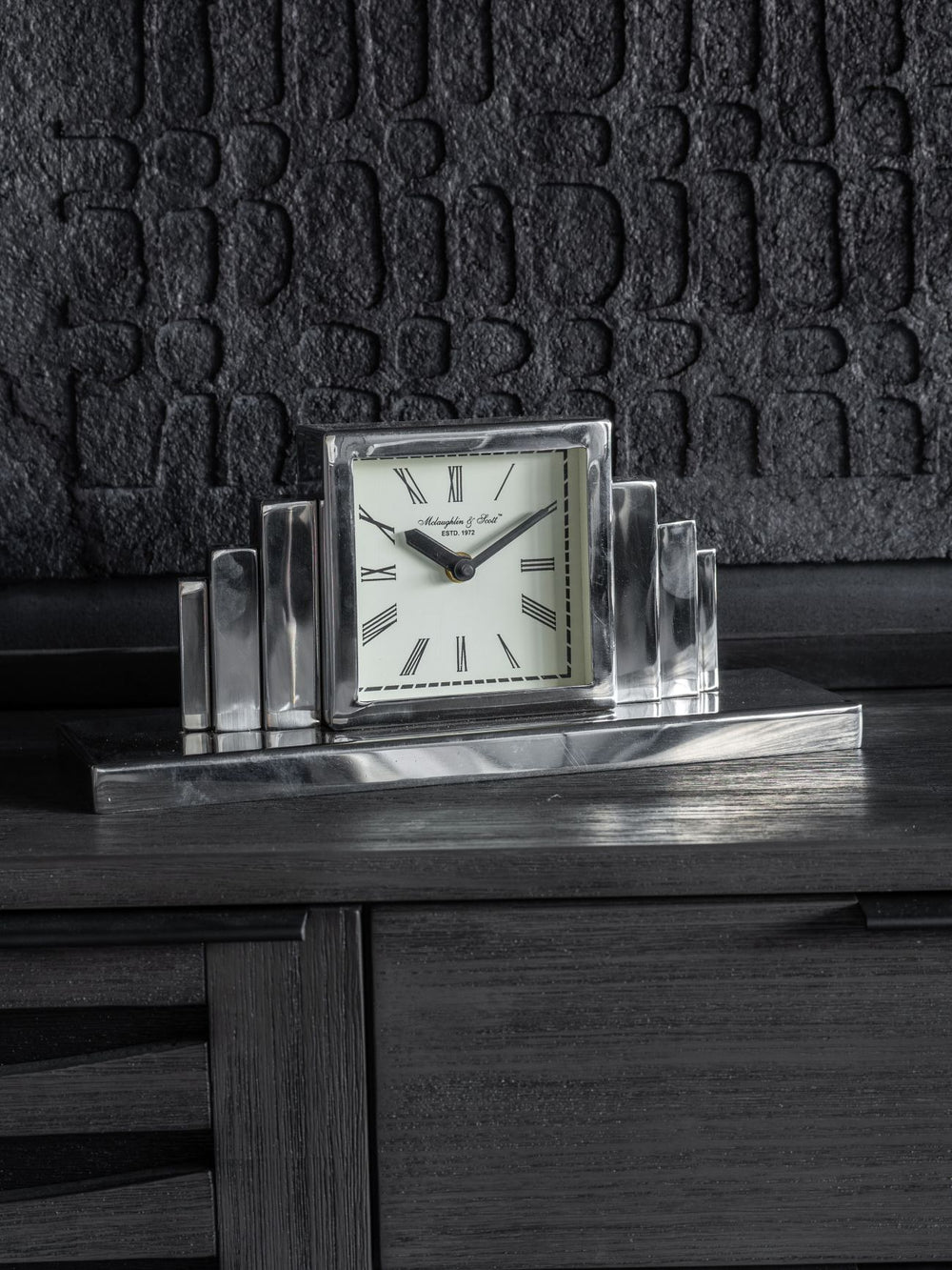 Plaza Nickle Mantel Clock