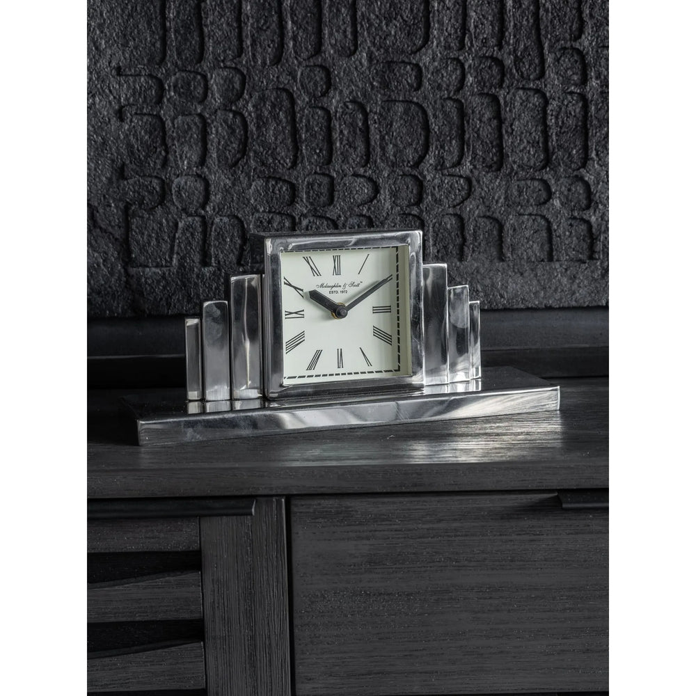 Plaza Nickle Mantel Clock
