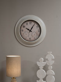 Outdoor Clock with Temperature and Humidity White 53.3cm