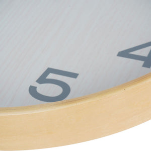Grain Effect Wall Clock 53cm Light Natural