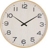 Grain Effect Wall Clock 53cm Light Natural