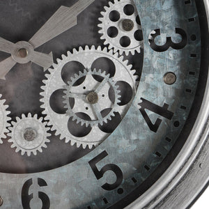 Palladium Mini Cogs Clock Antique Silver 33.3cm