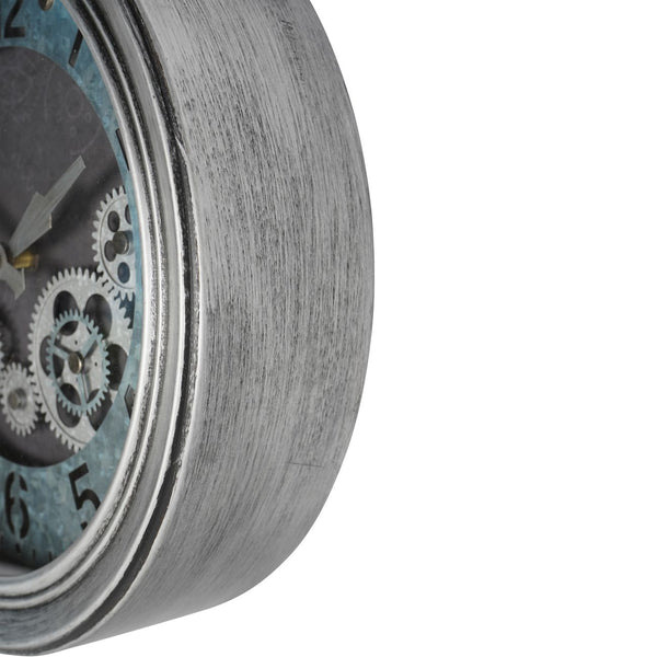 Palladium Mini Cogs Clock Antique Silver 33.3cm