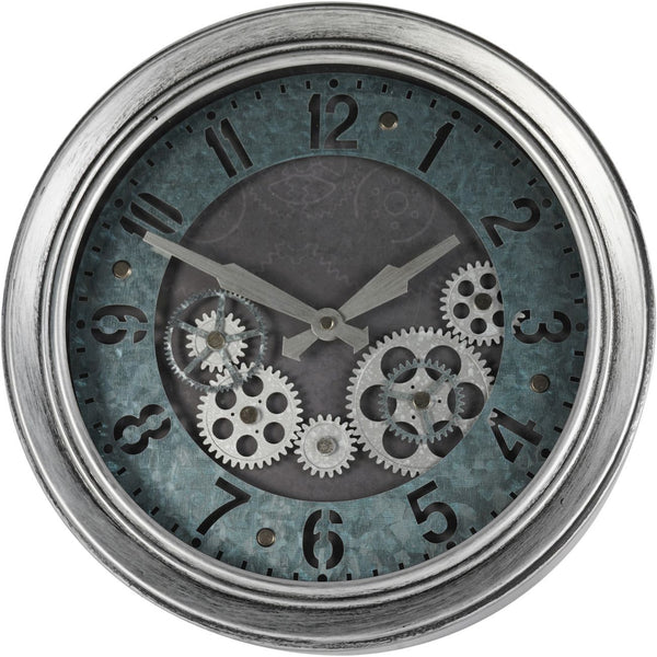 Palladium Mini Cogs Clock Antique Silver 33.3cm