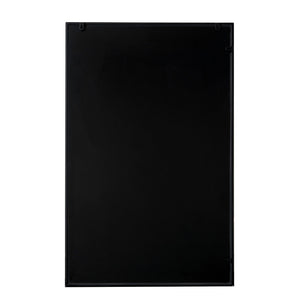 Matt Black Metal 6 Pane Mirror with Foxed Glass
