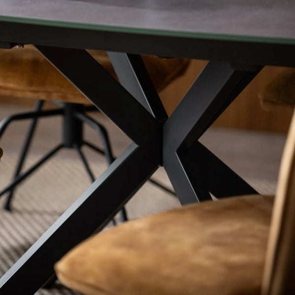 Luna Swivel Dining Chair Gold