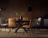 Luna Swivel Dining Chair Gold