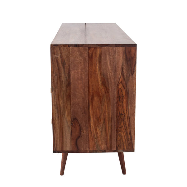 Taj Sheesham Wood Honeycomb Design Sideboard