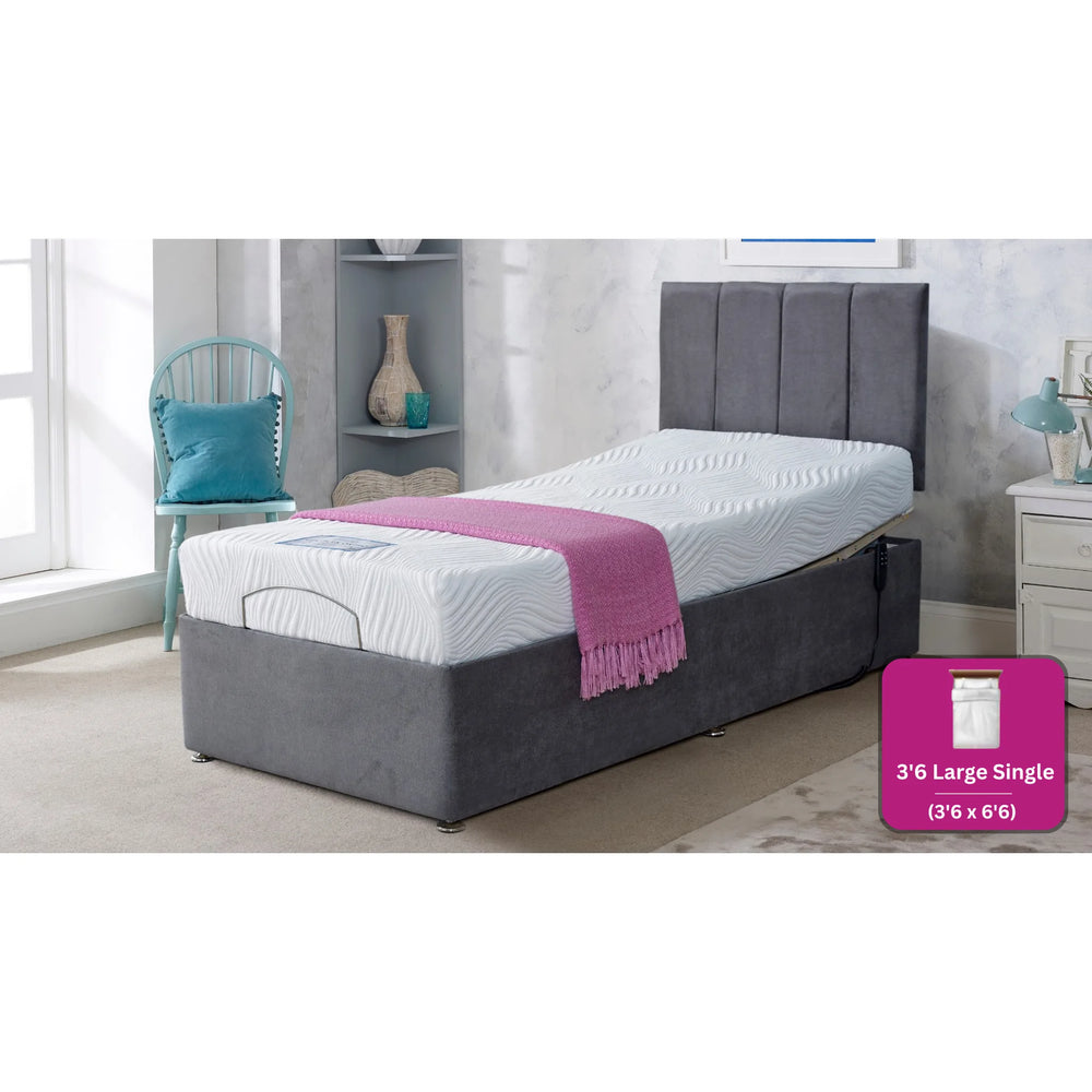 Adjust-a-bed 3ft6 Large Single Gel-Flex Ortho Adjustable Bed