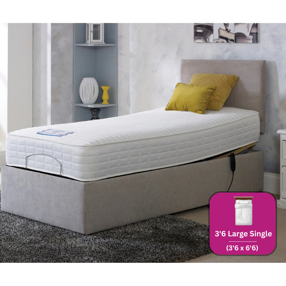 Adjust-a-bed 3ft6 Large Single Beau Adjustable Bed