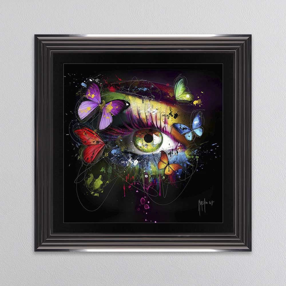Butterfly Eye Framed Wall Art 55x55cm