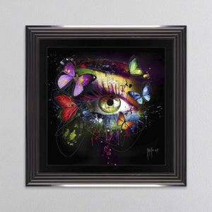 Butterfly Eye Framed Wall Art 90x90cm