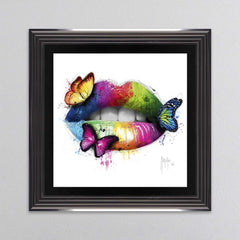 Butterfly Kiss Framed Wall Art 85x85cm