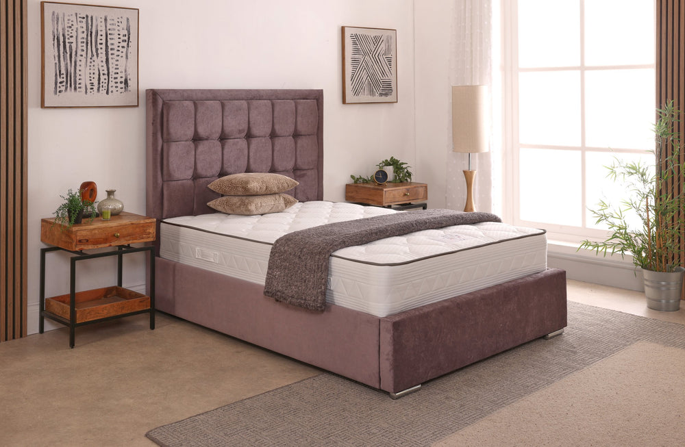 Albany 54inch 6ft Super King Size Upholstered Bed Frame with Ottoman Option