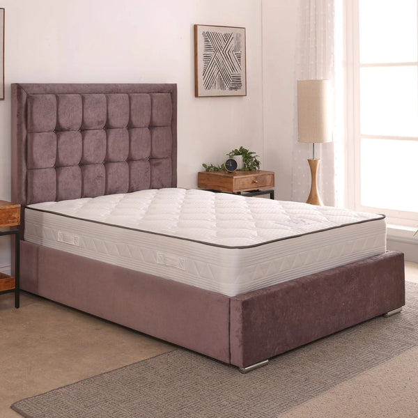 Albany 54inch 4ft Small Double Upholstered Bed Frame with Ottoman Option