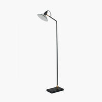 Anton Black Metal & Glass Floor Lamp