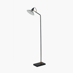 Anton Black Metal & Glass Floor Lamp