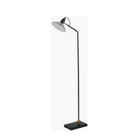 Anton Black Metal & Glass Floor Lamp