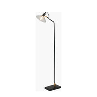 Anton Black Metal & Glass Floor Lamp