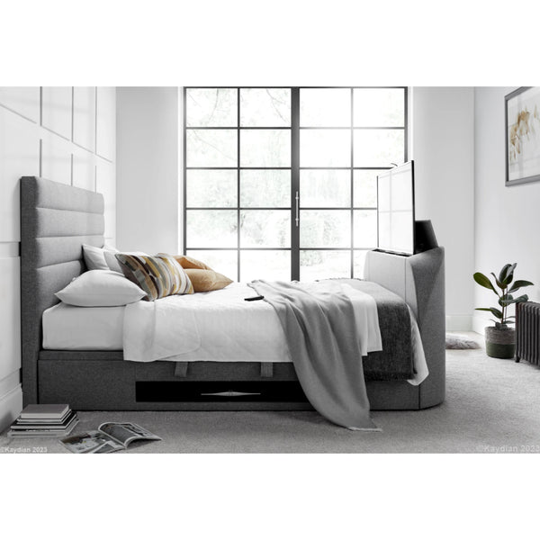 Abigail 6ft Upholstered TV Ottoman Bed Frame