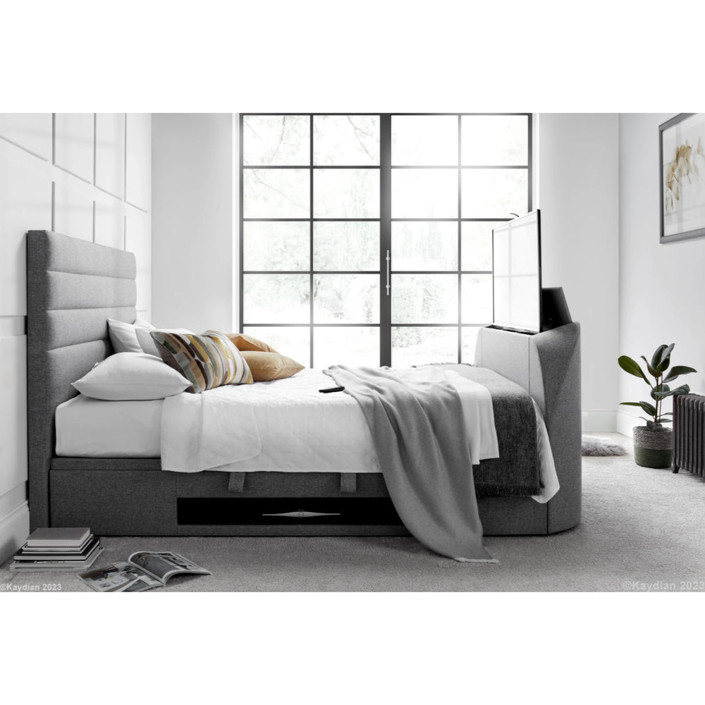 Abigail 4ft6 Upholstered TV Ottoman Bed Frame