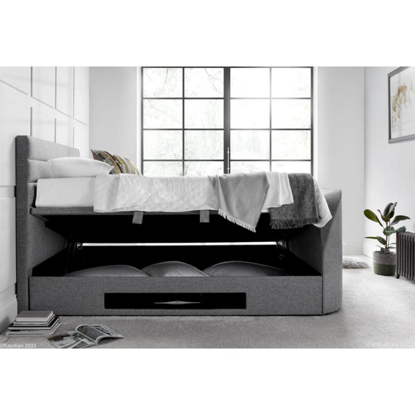 Abigail 4ft6 Upholstered TV Ottoman Bed Frame