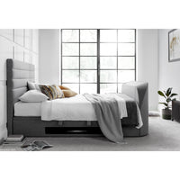 Abigail 6ft Upholstered TV Ottoman Bed Frame