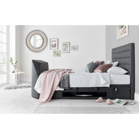 Abigail 4ft6 Upholstered TV Ottoman Bed Frame