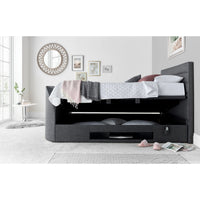 Abigail 4ft6 Upholstered TV Ottoman Bed Frame