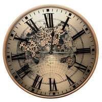 Atlas Moving Cogs Wall Clock