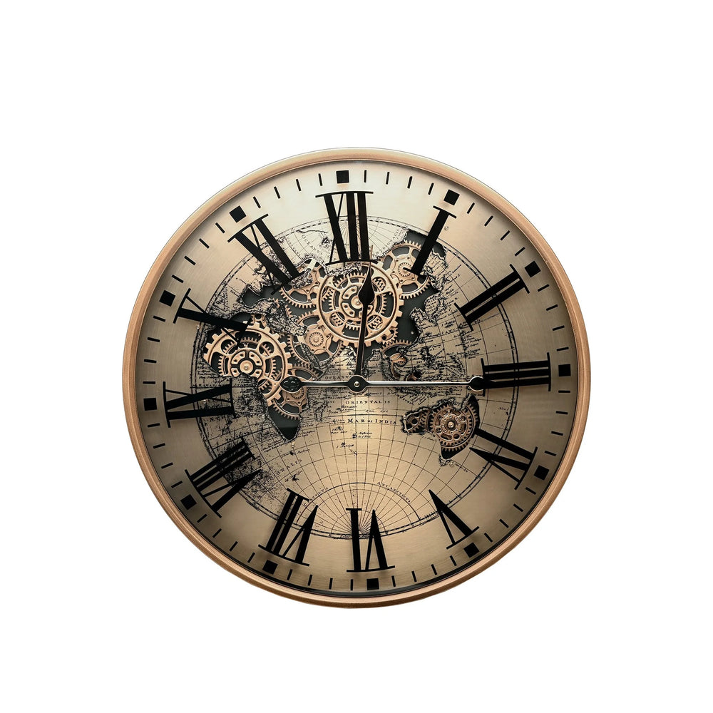 Atlas Moving Cogs Wall Clock