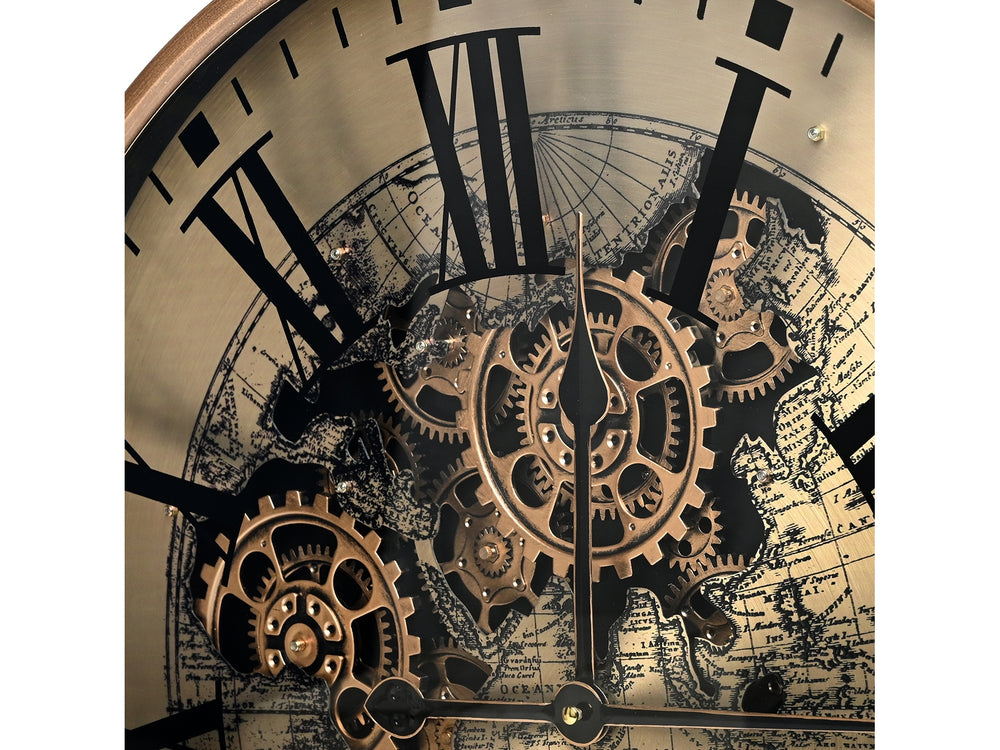 Atlas Moving Cogs Wall Clock