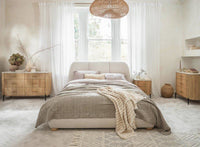 Roma Upholstered 5ft King Size Bed Frame