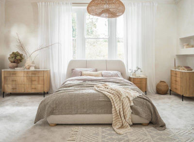 Roma Upholstered 6ft Super King Size Bed Frame