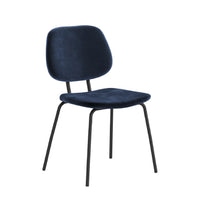 Surrey Navy Velvet Lily Dining Chair