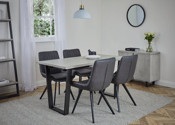 Brixton 140cm Fixed Dining Table