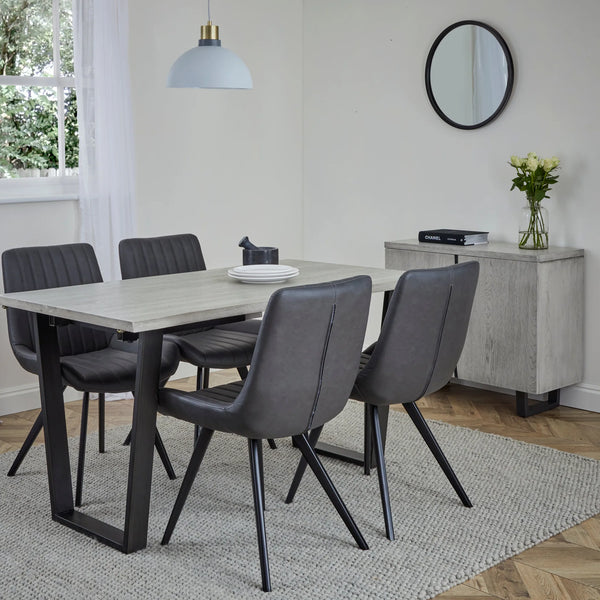 Brixton 140cm Fixed Dining Table