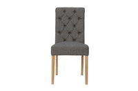 Boston Fabric Chair Dark Grey