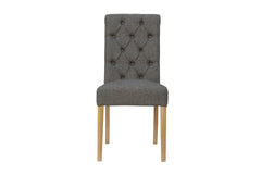 Boston Fabric Chair Dark Grey