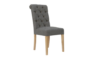 Boston Fabric Chair Dark Grey