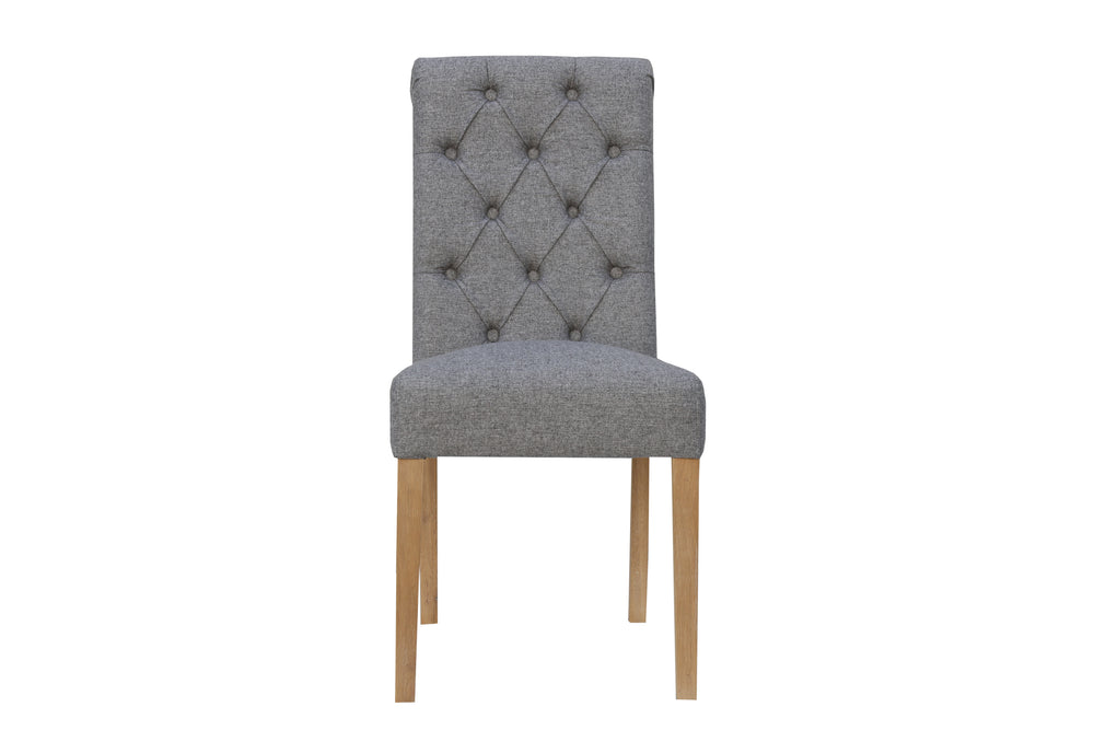 Boston Fabric Chair Light Grey